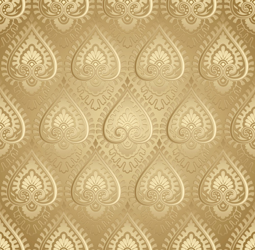 luxurious Floral pattern vector set 02