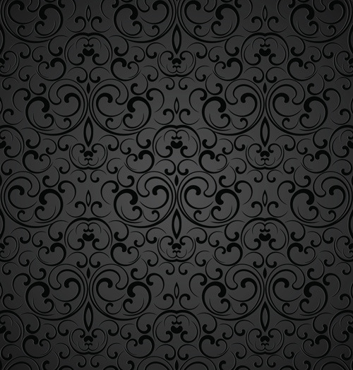 luxurious Floral pattern vector set 04