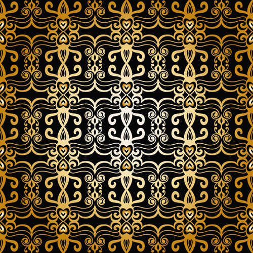 template seamless pattern luxurious gold pattern background 