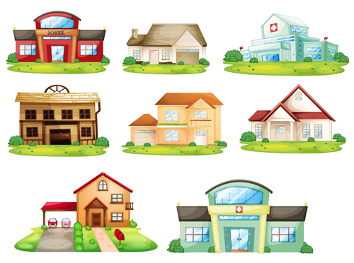 office Tool and school elements icon vector 02