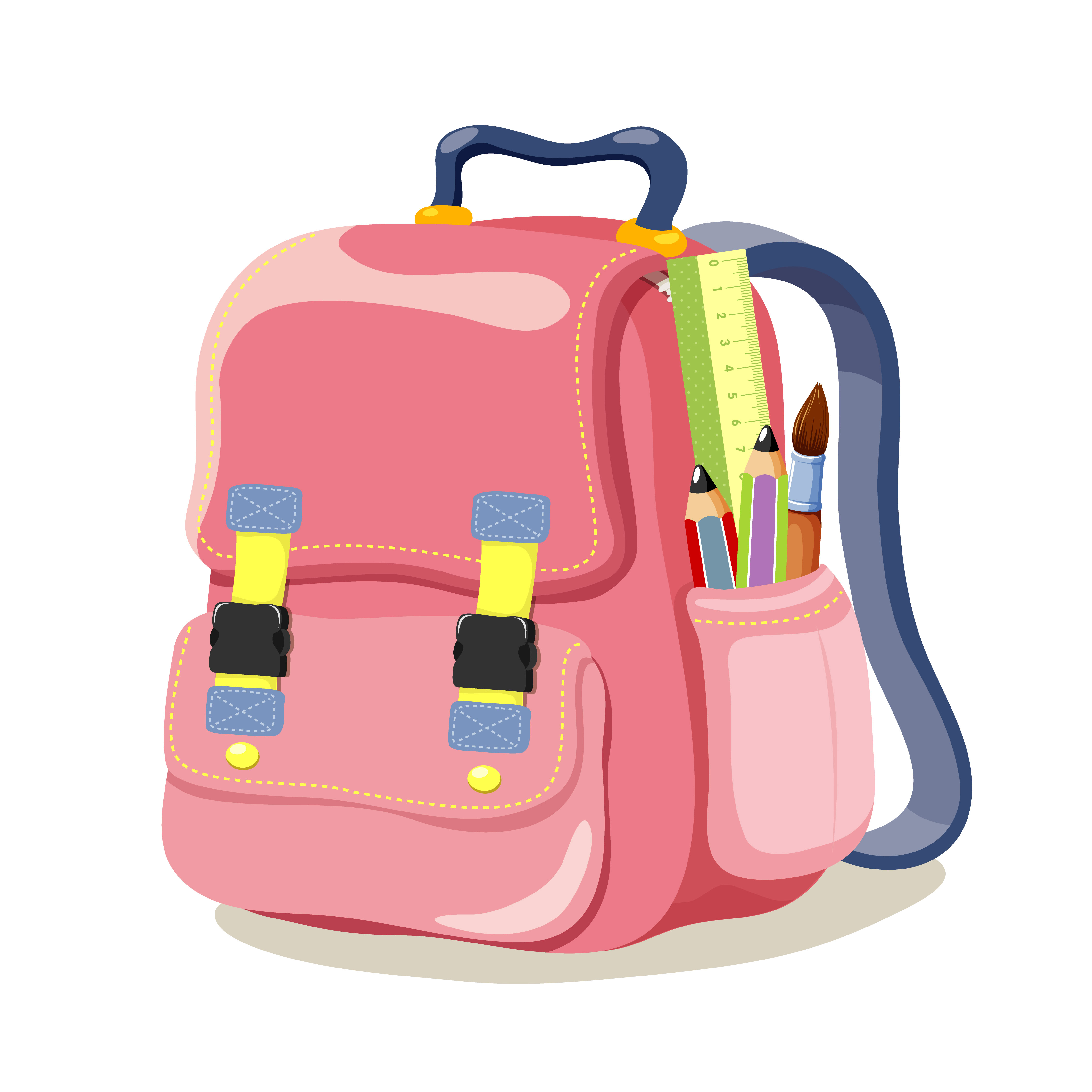 school colored bag 