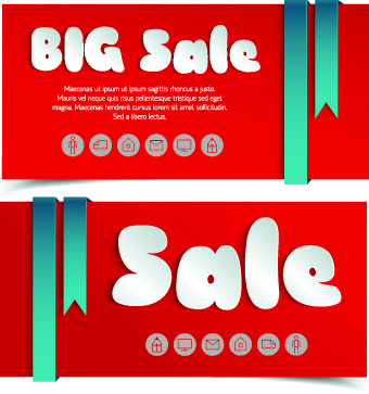 Creative shopping greetings cards vector 04