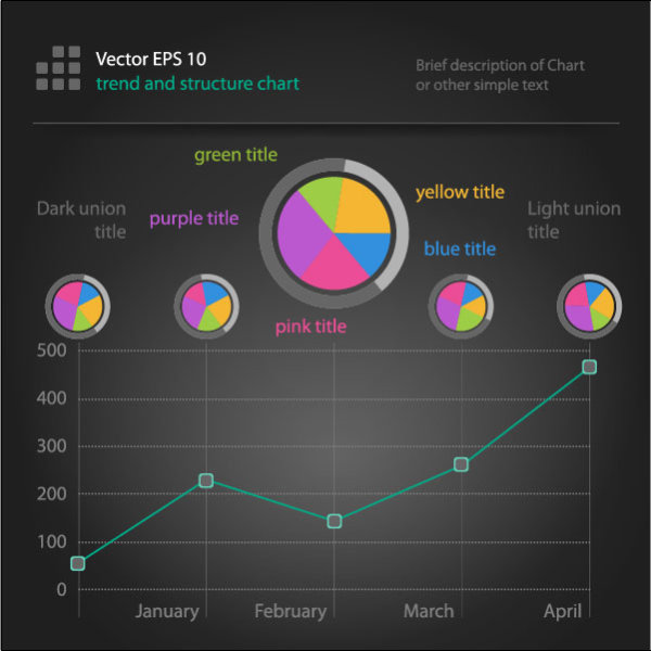 Financial Data Chart free vector 03