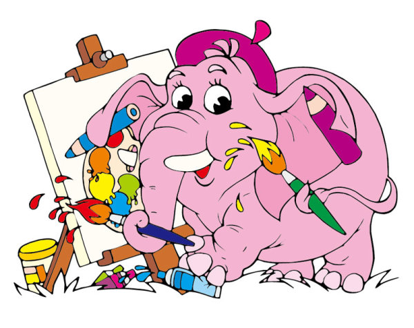 Cartoon Small animals Set vector 01