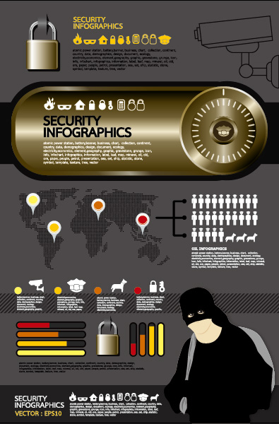 security infographics elements element 