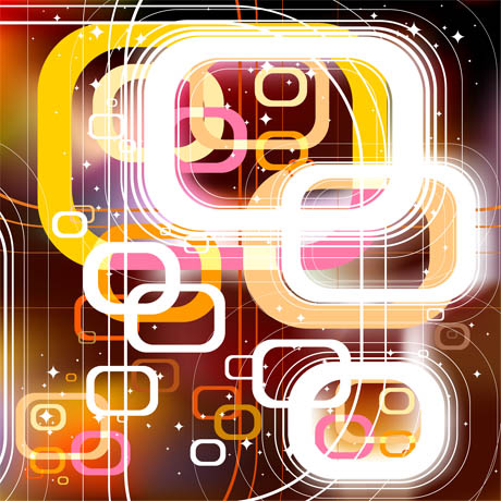 Square aperture backgrounds vector material