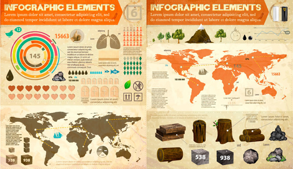 Data distribution route vector graphic