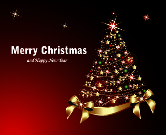 2014 Abstract Christmas tree design vector 08