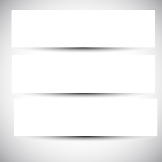 Blank paper banner vector