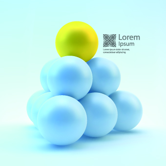 Vector 3D sphere background 03