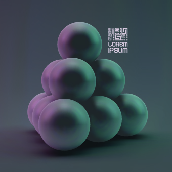 Vector 3D sphere background 04