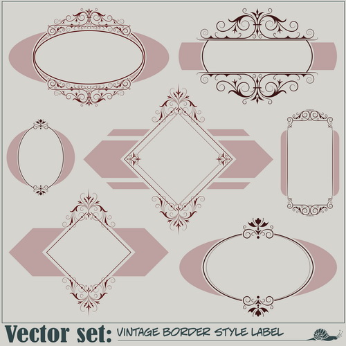 k frames design vector collection 04 Blank frames design vector collection 04