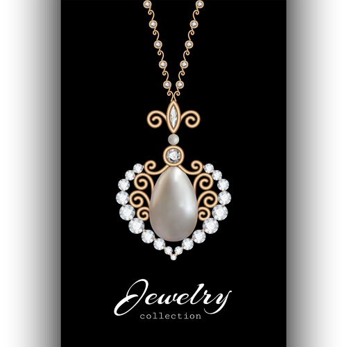 Brilliant jewelry art backgrounds vector set 02