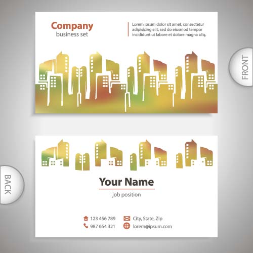 company business cards business building 