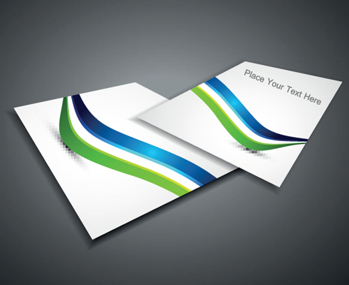 Set of Business form design vector 01