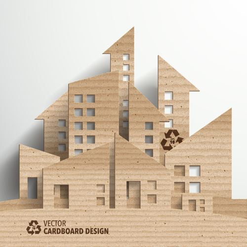 city building cardboard building 