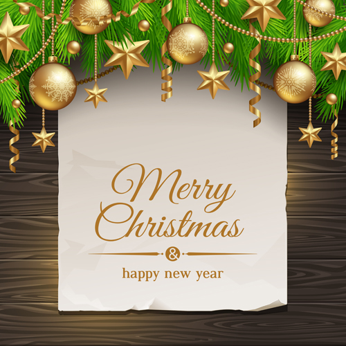 Christmas Message text background vector 01