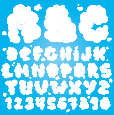 numbers number cloud alphabet 