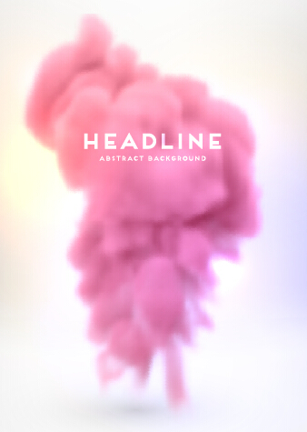 Colored cloud blurs background vectors 03