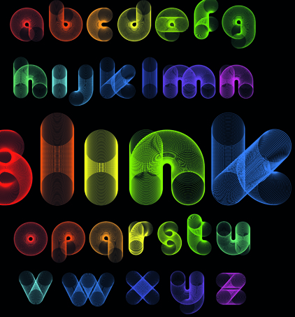 Elements of Different alphabet vector set 01