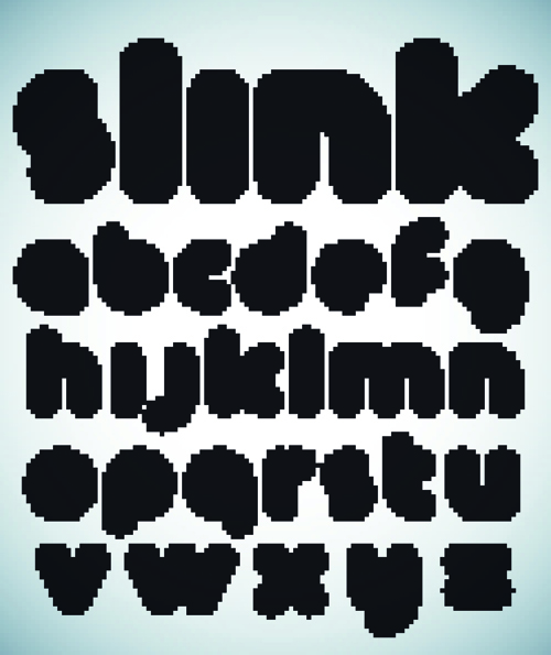 Elements of Different alphabet vector set 02