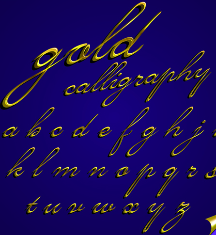 Elements of Different alphabet vector set 03