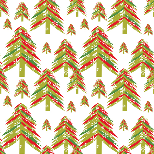 Cute Christmas seamless pattern vector 17