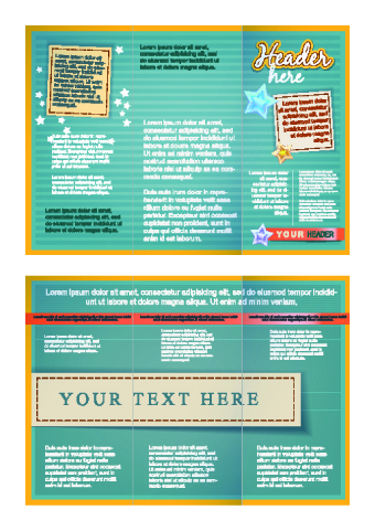 Delicate brochure design template vector 01