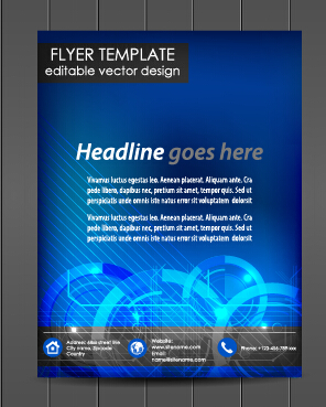 Exquisite magazine cover design vector set 07