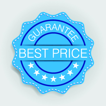 Blue sale labels vector set 02