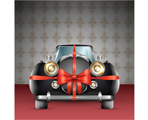 tle= Luxury retro car cool vector 04
