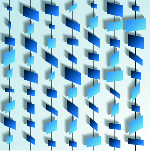 Paper piece background vector graphics 02