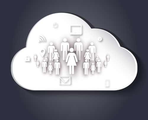 Works social people network clouds 