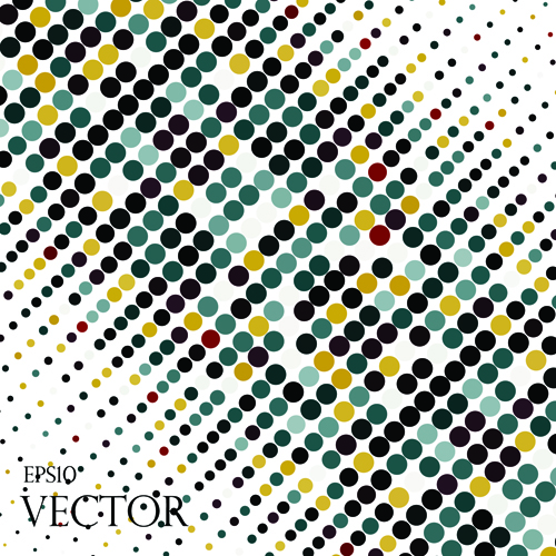 Round dot modern background vector material 01