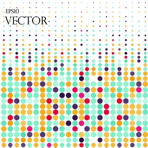 Round dot modern background vector material 02