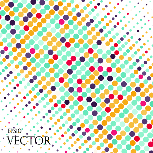 Round dot modern background vector material 03