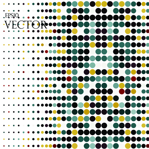 Round dot modern background vector material 04