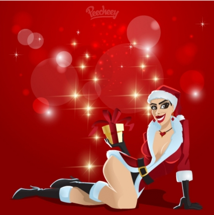 Santgirl illustration Free vector Santgirl illustration Free vector