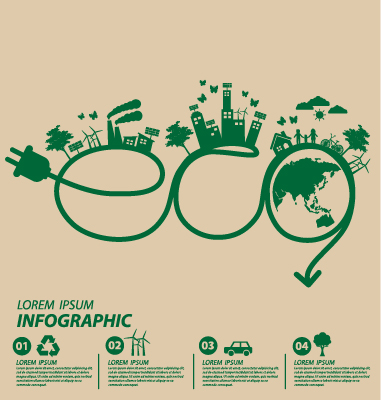 Save world eco environmental protection template vector 12