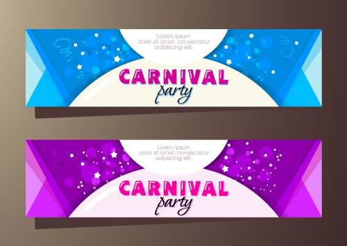 shiny party carnival banners 