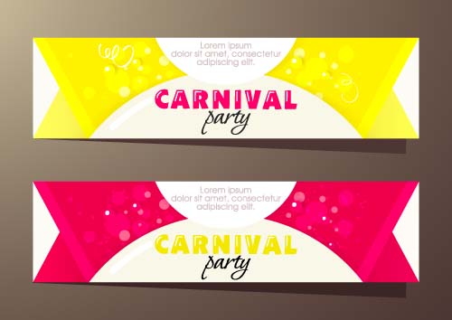 shiny party carnival banners 