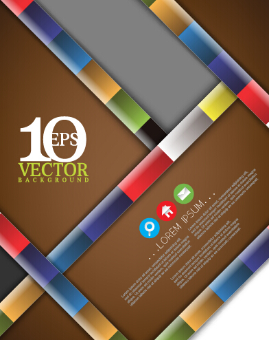 Stylish styles business template vector 03