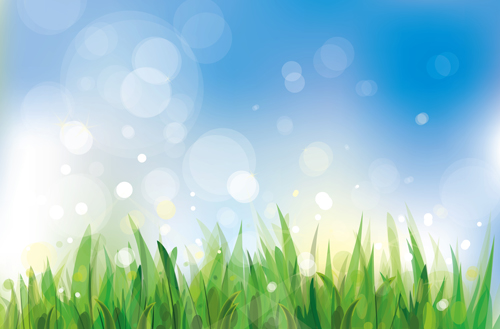 Beautiful Summer landscapes design vector 02