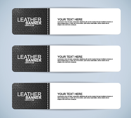 Vector web banners creative design graphics set 11