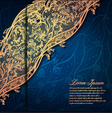 ornate background vector material 05 Vintage lace ornate background vector material 05