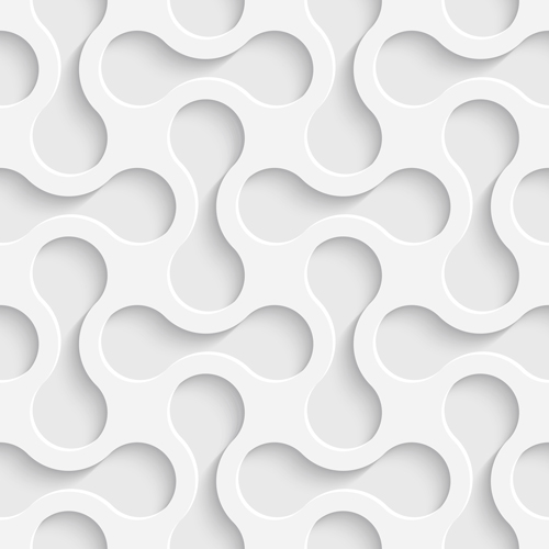 White decorative pattern vector background 01