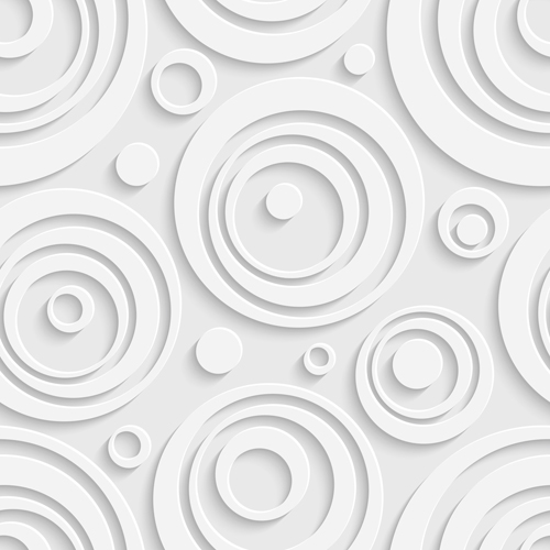 White decorative pattern vector background 04