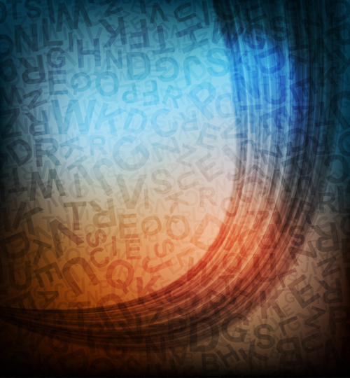 Abstract letters and numerals creative background 02