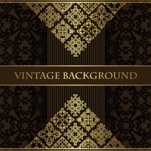 vintage luxurious gold Backgrounds 