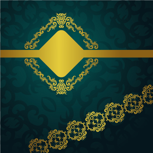 luxurious vintage backgrounds gold vector 07